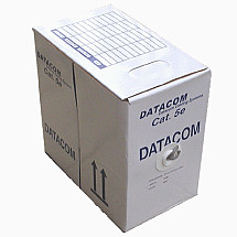 DATACOM cable wire C5E UTP PVC 305m box grey