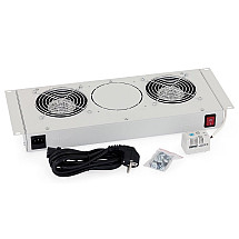 Triton 19" ventilation unit for wall cabinets, 1 fan, bimetal thermostat