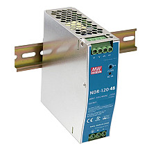 PLANET PWR-120-48 industrial power supply on DIN rail, adjustable 48-56V DC, 120W