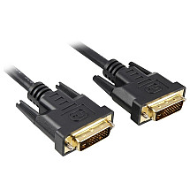 PremiumCord DVI-D connection cable/ dual-link/ DVI(24+1)/ MM/ 1m/ black