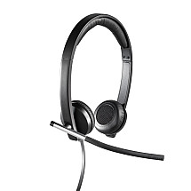 LOGITECH Headset H650e Stereo/ wired headphones + microphone/ USB/ black