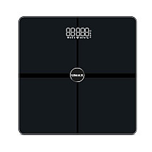 UMAX smart scale Smart Scale US30HRC/ 0.2 – 180 kg/ Bluetooth 4.0/ 15 body parameters (temperature frequency)/ Czech/ black