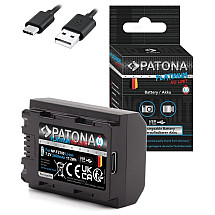 PATONA battery for photo Sony NP-FZ100 2400mAh Li-Ion Platinum USB-C charging