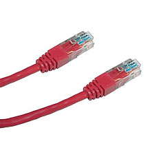 DATACOM Patch cable UTP CAT5E 0.25m red