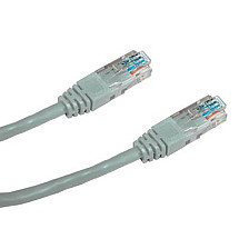 DATACOM Patch cable UTP CAT5E 0.5m (x) gray crossed