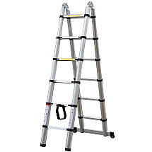 G21 aluminum telescopic ladder/GA-TZ12-3.8m stepladder