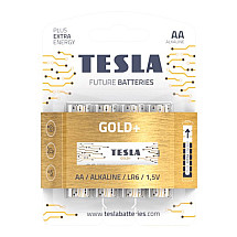 TESLA GOLD+ AA alkaline battery (LR06, pencil, blister) 4 pcs