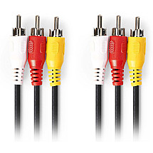 NEDIS component video cable/ 3x CINCH plug - 3x CINCH plug/ black/ 2m