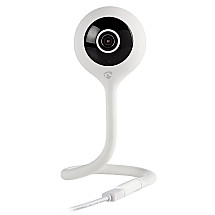 NEDIS IP Camera/ Wi-Fi/ indoor/ 1080p/ surveillance sensor. climate/ microUSB/ MicroSD/ Cloud/ Android/iOS/ adapter/ white