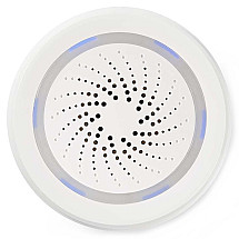 NEDIS Wi-Fi smart siren/ alarm or ringtone/ volume 85 dB/ micro USB/ white