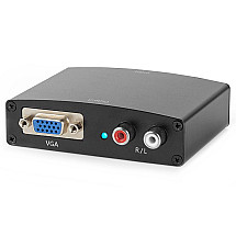 NEDIS converter HDMI to VGA/ 2x RCA/ black