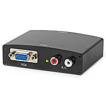 NEDIS converter VGA to HDMI/ 2x RCA/ black