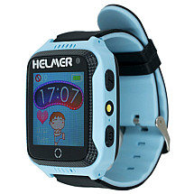 HELMER children's watch LK 707 with GPS locator/ touch display/ IP54/ micro SIM/ compatible with Android and iOS/ blue