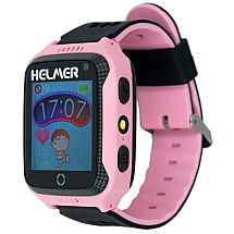 HELMER children's watch LK 707 with GPS locator/ touch display/ IP54/ micro SIM/ compatible with Android and iOS/ pink