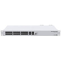 Microtik Cloud Router Switch CRS326-24S+2Q+RM 650MHz CPU, 64MB, 2x 40 GBPS QSFP+, 24x 10 GBPS SFP+, ROS L5, PSU, 1U