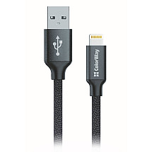 Colorway data cable USB/ Apple Lightning/ 2.1a/ 1m/ black