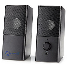 NEDIS gaming speakers/ 2.0/ power 18 W/ 3.5 mm jack/ USB/ ABS/ black