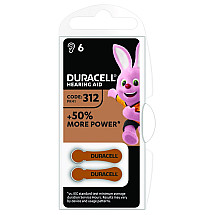 Duracell batteries for hearing aids DA312 6 pcs