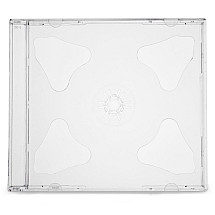 COVER IT box jewel + tray/ plastic case for 2 CDs/ 10mm/ clear/ 10pack