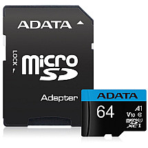 ADATA Premier 64GB microSDXC / UHS-I CLASS10 A1 / 85/25 MB/s / + adapter