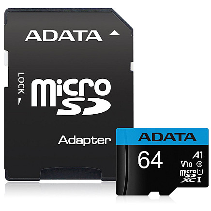 ADATA Premier 64GB microSDXC / UHS-I CLASS10 A1 / 85/25 MB/s / + adapter