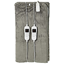 NEDIS electric blanket/ 2 persons/ 160 x 140 cm/ 9 temperature settings/ protection against overheating/ digi. control/ Flannel Fleece