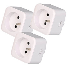 IMMAX NEO LITE SMART set 3x smart indoor socket v2/ with pin (type E)/ Wi-Fi/ Google Assistant/ Amazon Alexa/ TUYA