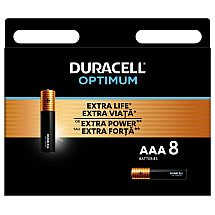 Duracell Optimum Alkaline Battery 8 pcs (AAA)