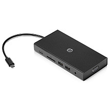 HP portable docking station with USB-C MULTI PORT HUB