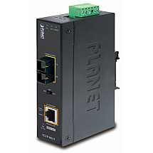 Planet IgTP-802T converter RJ45/SC, 1GBPS, POE INTERS 802.3AT, -40 to 75 ST.C, IP30, ESD 12-48 in DC