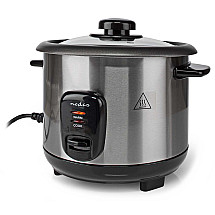 Nedis rice/ consumption 400 W/ volume 1.0 l/ non-stick surfaces/ removable bowl/ automatic shutdown/ black-silver