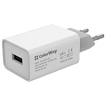 Colorway 1x USB/ Network Charger/ 10W/ 100V-240V/ White