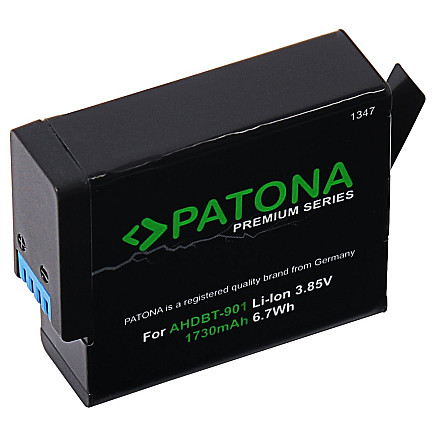 PATONA battery for digital camera GoPro Hero 9/Hero 10/Hero 11/Hero 12/ 1730mAh Li-Ion Premium