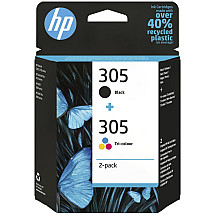 HP Ink Cartridge 305 2-Pack Tri-color/Black Original Ink Cartridge