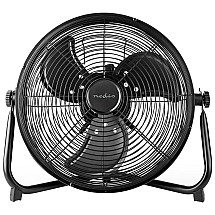 NEDIS stand fan/ diameter 30 cm/ output 43 W/ smooth speed/ tilting/ recharge/ USB-A/ metal/ black