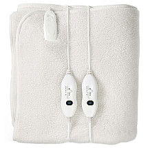 NEDIS electric blanket/ 2 people/ 160 x 140 cm/ 3 temperature settings/ overheating protection/ Polyester/ Synthetic Wool