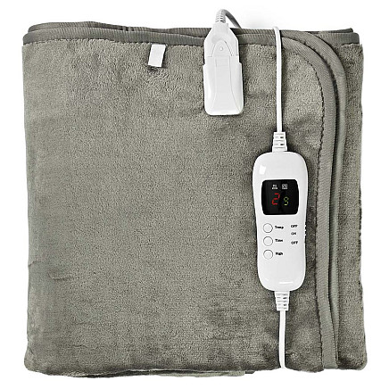 NEDIS electric blanket/ 1 person/ 150 x 80 cm/ 9 temperature settings/ protection against overheating/ digi. control/ Flannel Fleece