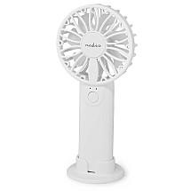 NEDIS hand fan/ diameter 6 cm/ power 0.9 W/ 2 speeds/ plastic/ white