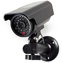 Nedis atrapa security cameras with flashing LED/ bullet/ IP44/ outdoor/ black