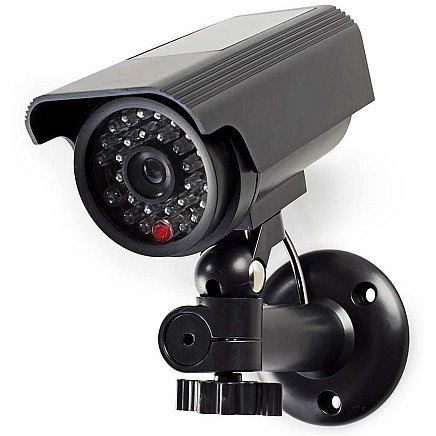 Nedis atrapa security cameras with flashing LED/ bullet/ IP44/ outdoor/ black