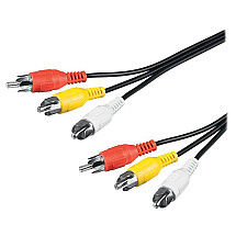 PremiumCord Cable 3x CINCH-3x CINCH M/M 2m