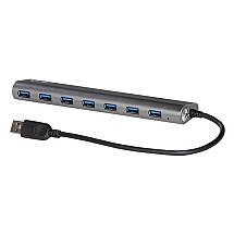 i-tec USB HUB METAL/ 7 ports/ USB 3.0/ power adapter/ metal