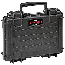 Doerr durable waterproof suitcase Explorer 3005 Black CV (30x21x6 cm, foam for Tablet up to 11" in case, 1.2 kg)