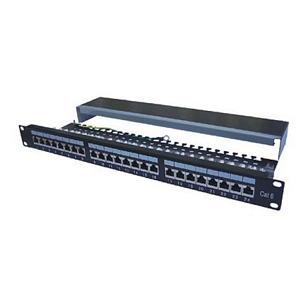 DATACOM Patch panel 19 STP 24 port CAT6 LSA 1U BK (3x8p) / VL