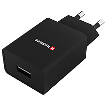 Swissten Network Adapter Smart Ic 1X Usb 1A Power + Data Cable Usb / Micro Usb 1.2 M Black