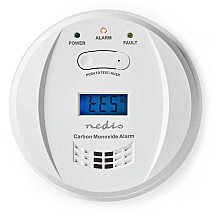 NEDIS carbon monoxide detector/ EN 50291/ volume 85 dB/ 2x AA/ lifetime up to 5 years/ white