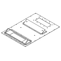 Triton Reduction for assembly of air conditioning X1, x2 600x800 in width development. II. RAL7035, gray