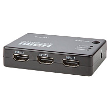 NEDIS HDMI switch/ 3x HDMI input/ 1x HDMI output/ 1080p/ ABS/ anthracite/ box