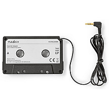 NEDIS cassette adapter/ plug 3.5mm jack/ black