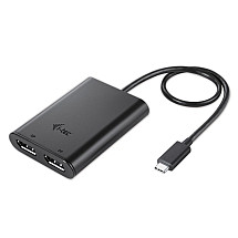 i-tec USB 3.1 Type C to Dual Display Port adapter/ 2x Display Port 4K/ compatible with Thunderbolt 3